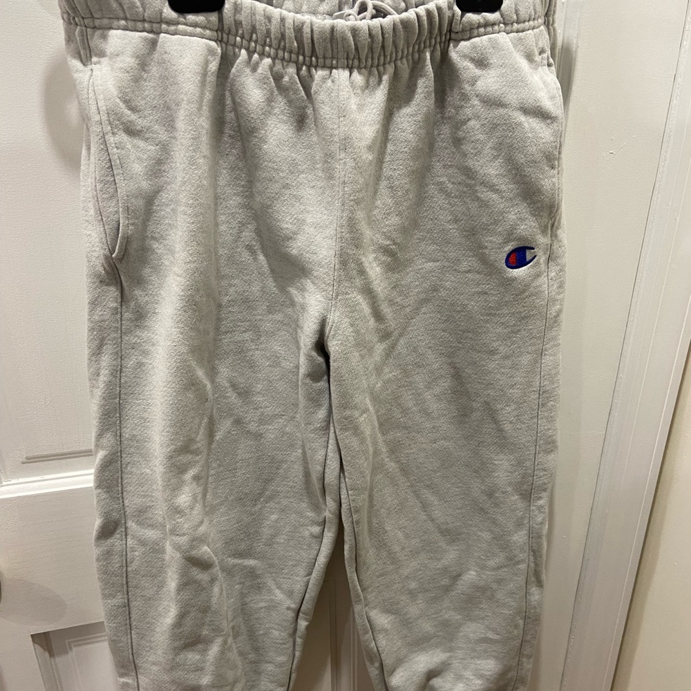 champion sweatpants grey